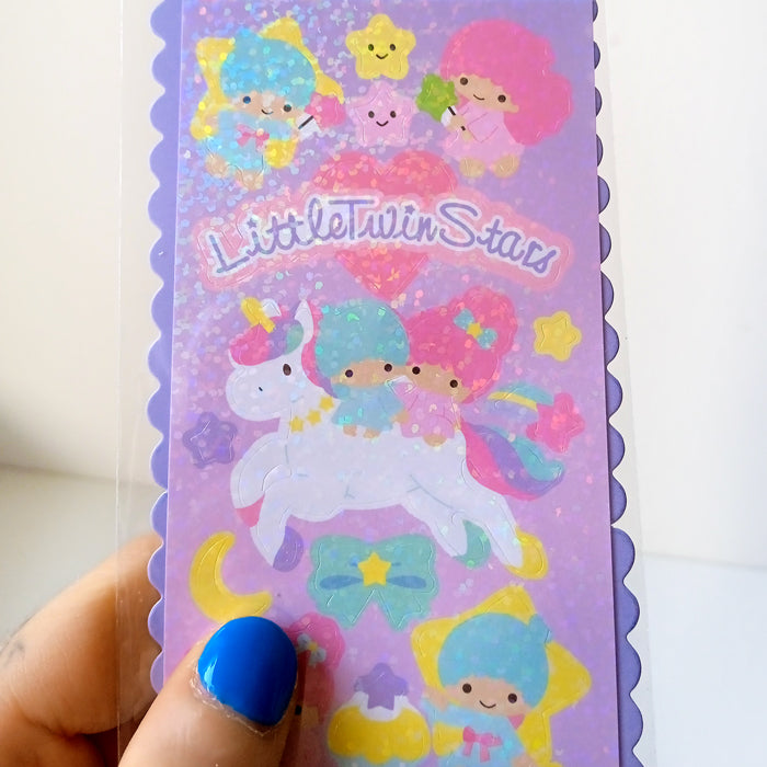 LITTLE TWIN STARS GLITTER STICKERS