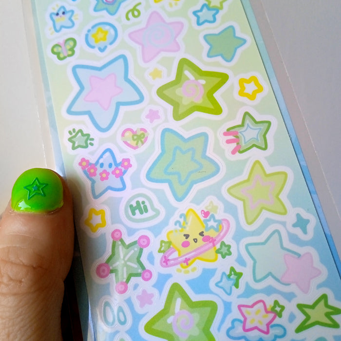 RAINBOW STARS STICKERS