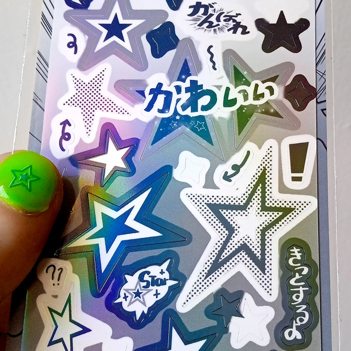 MONOCHROME STARS STICKERS