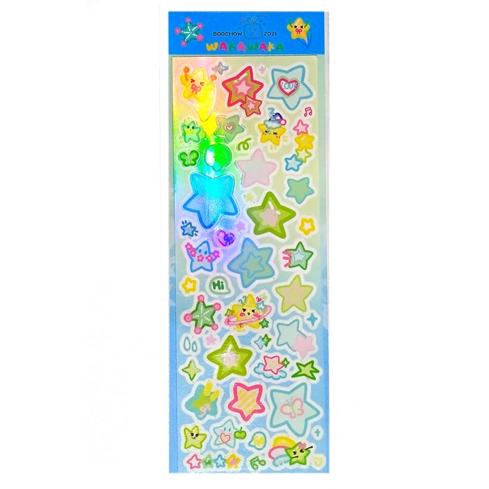 RAINBOW STARS STICKERS