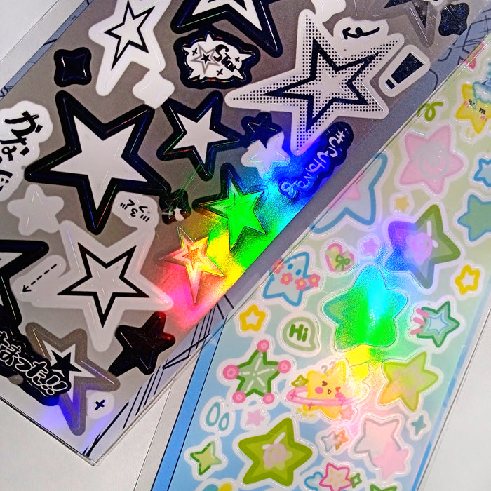 MONOCHROME STARS STICKERS