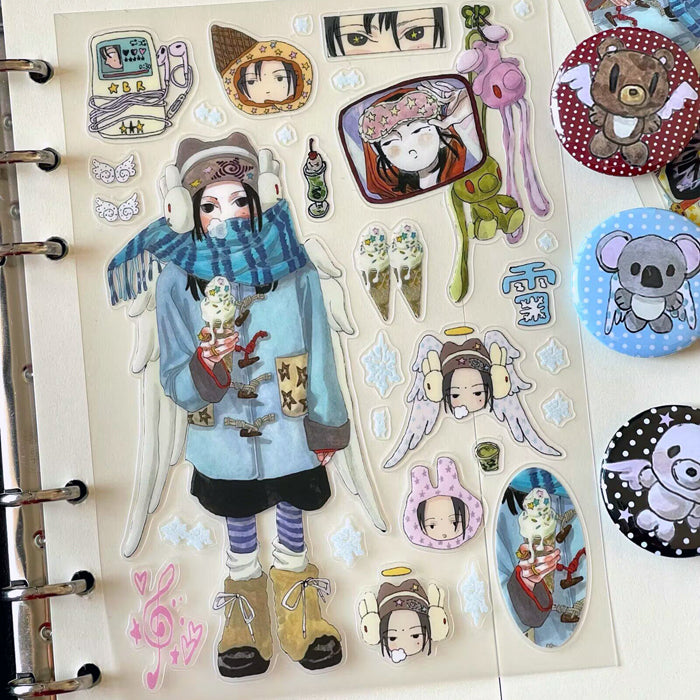 EATING ICE CREAM IN THE WINTER STICKERS – XING BAORONG