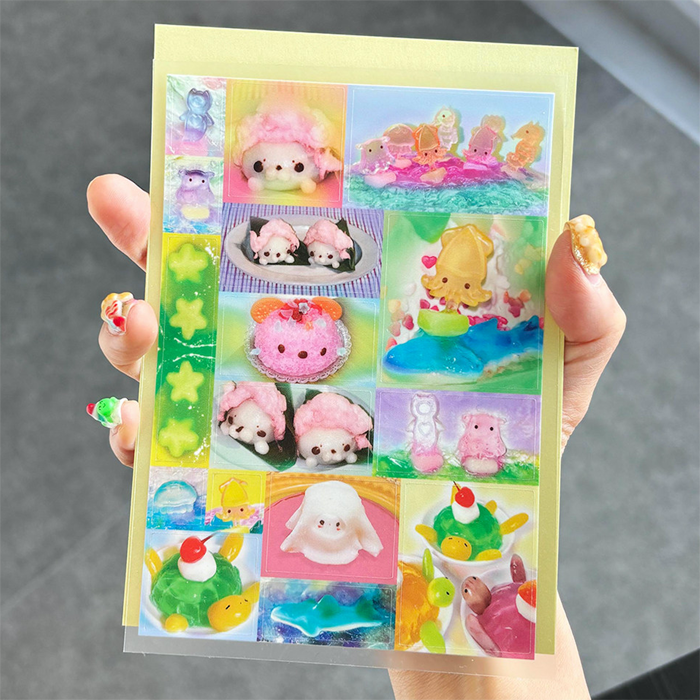 MARINE LIFE JELLY STICKERS – XUE MIAN DOU SHA